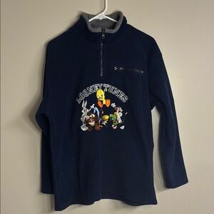 Warner Bros. Navy Blue Fleece Top